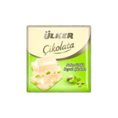 ÜLKER ÇIKOLATA KARE FISTIK & BEYAZ 65 GR